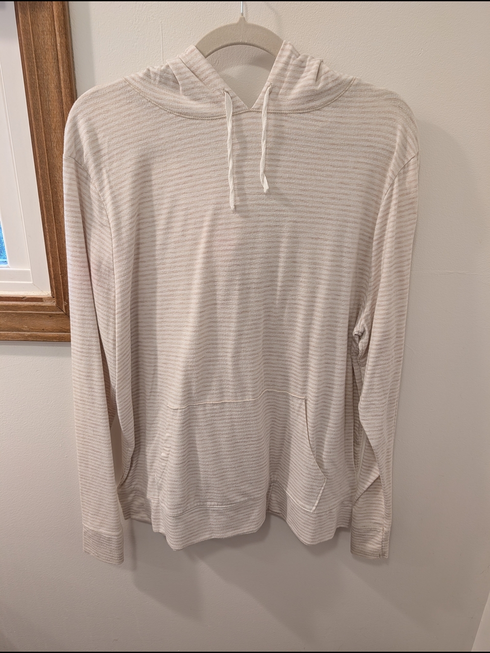 Old Navy Beige Striped Women's Hoodie